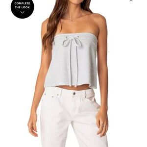 Edikted Grey Tube Top